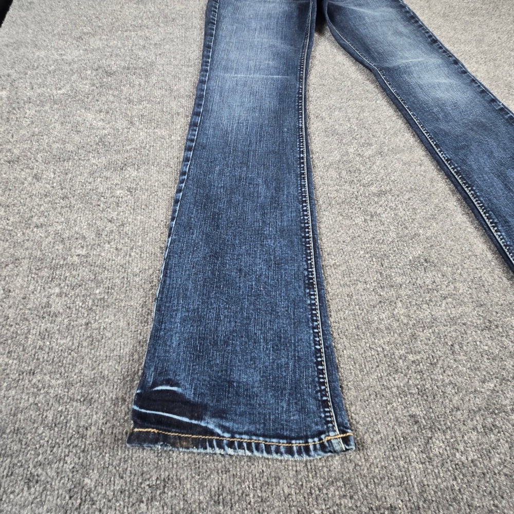 Silver Jeans Tuesday Slim Boot Women W27 L33 Blue Y2K Low Rise Dark Wash - Picture 12 of 16